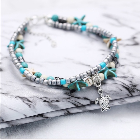 🌞Bohemian Turquoise Anklet🌞 - Picture 2 of 4